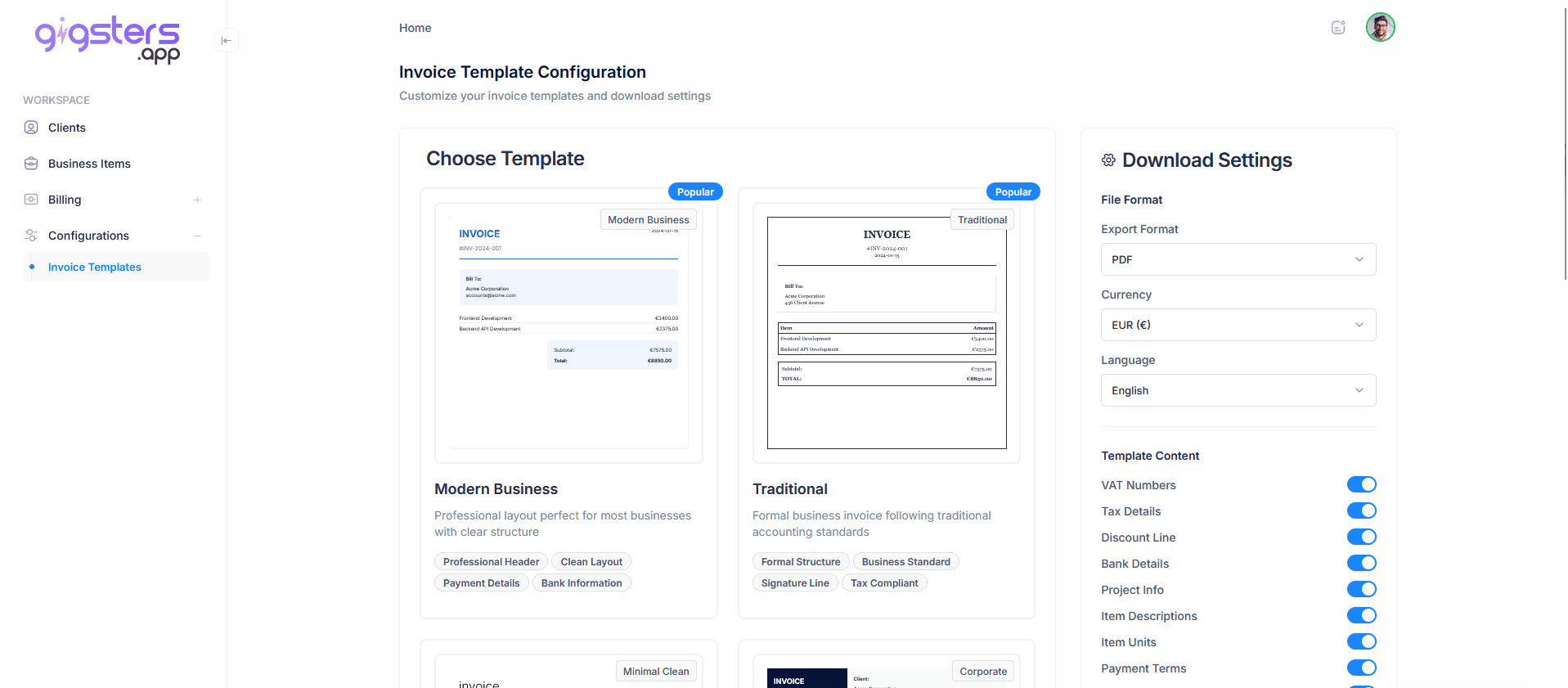 Invoices that look like you hired a designer
